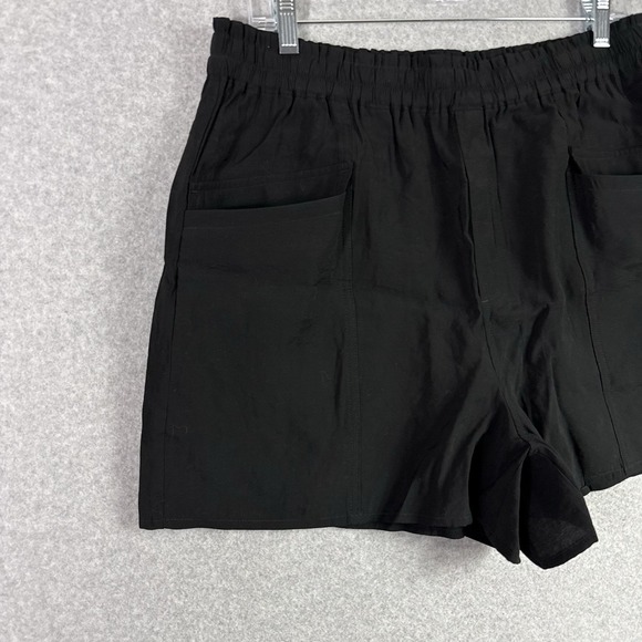 Madewell pull on cargo shorts womens large black lightweight - Picture 2 of 7